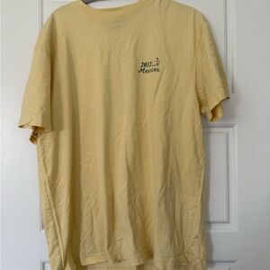 Masters Men's Short Sleeve Light Yellow Tee